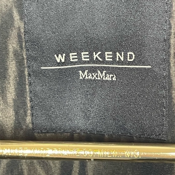 MaxMara blazer button brown Weekend sz 6 metallic sheen - Picture 6 of 10